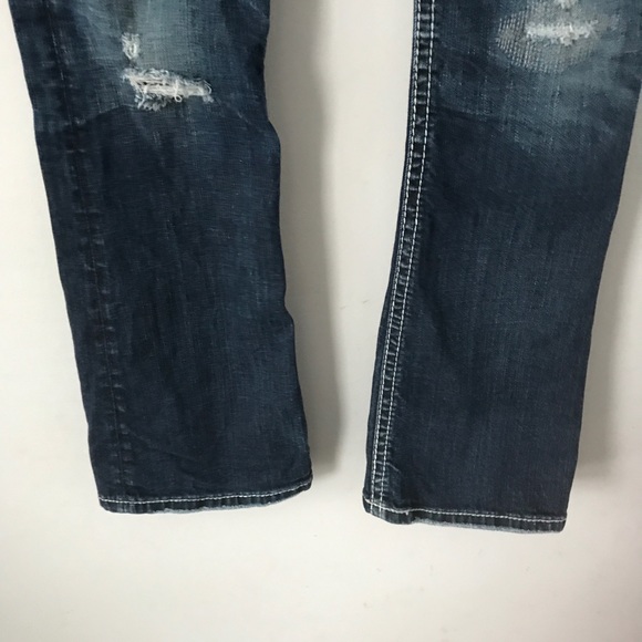 Silver Jeans Tuesday distressed bootcut dark wash - Picture 2 of 7